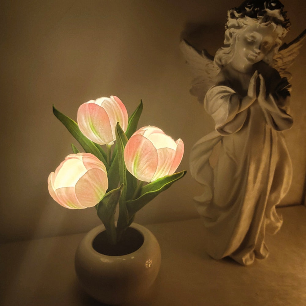 Flowerpot Potted Table Lamp - SJB-DIAMOND ELITES