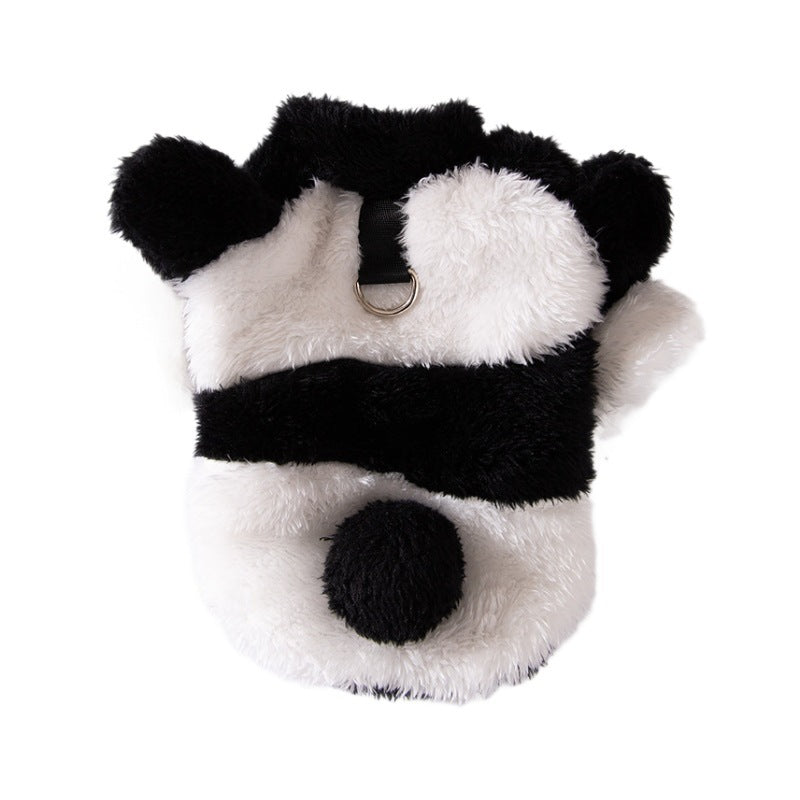 Winter Dog Cute Cow Feet Fluffy Jacket Pi-Mart