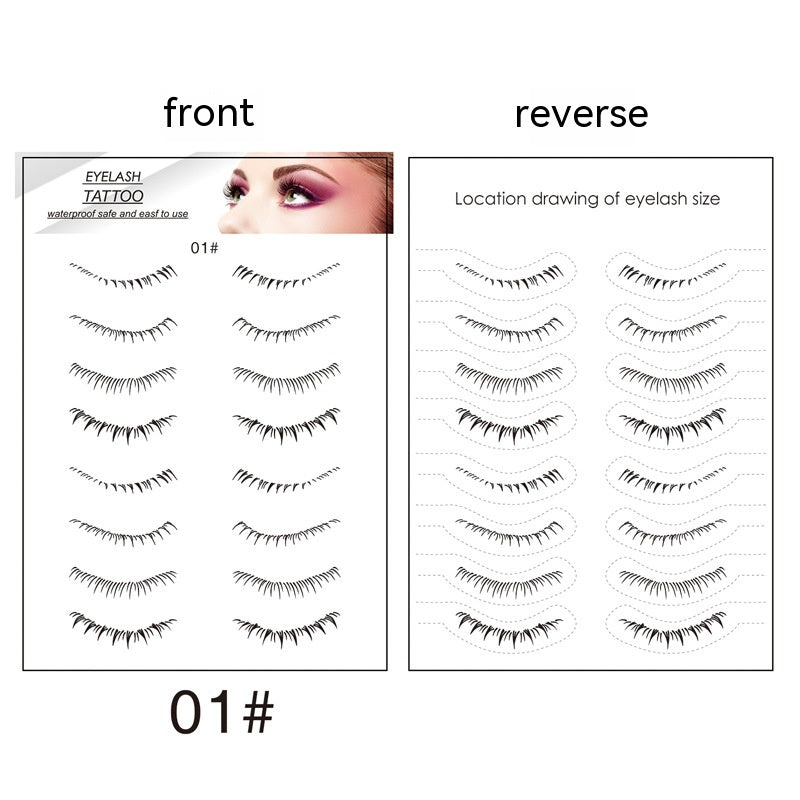 Lower Eyelashes Tattoo Sticker Disposable Waterproof Pi-Mart