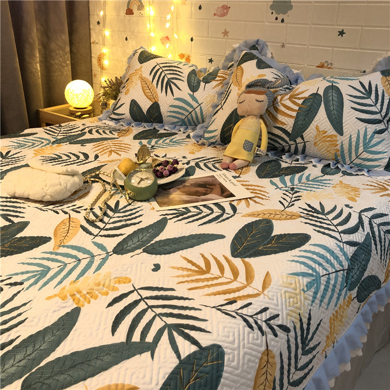 Vintage Cotton Bed Cover Three Piece Set Pi-Mart
