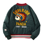 Men's Cotton Coat Embroidery Cartoon Indian Couple Cotton Coat