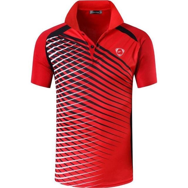 Men's Sports T-shirt Polo Shirt Short Sleeve Red Shirt Golf Tennis Pi-Mart
