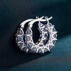 Fashion U-shaped  Earrings Full Zircon Rhinestones  Earrings Pi-Mart
