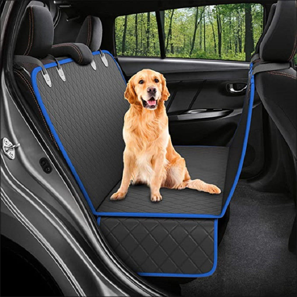 Dog Car Seat Cover View Mesh Pet Carrier Hammock Safety Protector Car Rear Back Seat Mat With Zipper And Pocket For Travel Pi-Mart