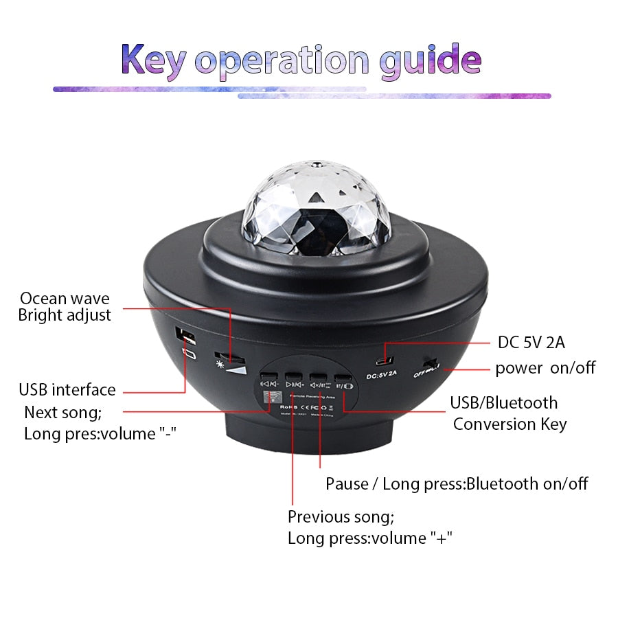 Star Projection Lamp - SJB-DIAMOND ELITES