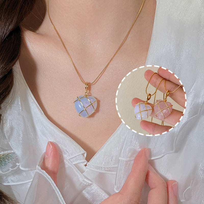 Fashion Moonstone Necklace For Cartoon Princess Love Girl Necklace Novelty Jewelry Pi-Mart