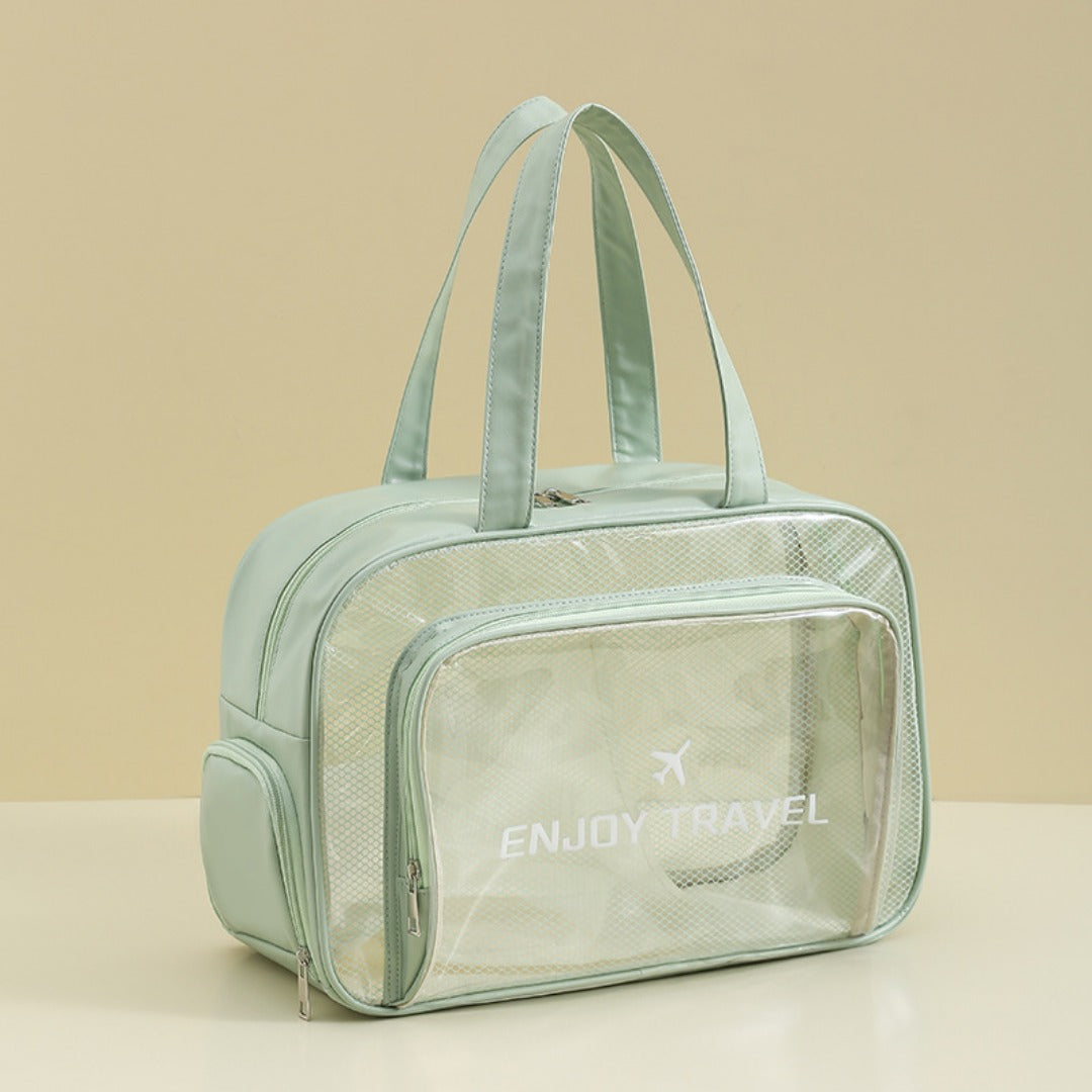 Waterproof beach bag, wet and dry separation fitness bag, toiletry bag, storage goggles, swimsuit swimming bag, Transparent Cosmetic Bag, - SJB-DIAMOND ELITES