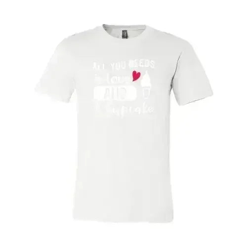 All You Need Is Love And Cupcake T-Shirt – Soft Cotton Tee - SJB-DIAMOND ELITES