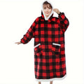 1pc Super Soft Wearable Hoodie Blanket for Women & Men, Oversized Sherpa Sweatshirt with Pocket, Warm Comfortable Adult Blanket Hoodie Lootquake LLC
