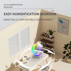 RGB Night Light Water Droplet Sprayer Anti-Gravity Air Humidifier 350ml Creative Home Office Mist Maker Diffuser Christmas Gift Pi-Mart