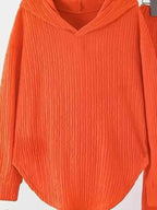 Textured Long Sleeve Hoodie and Pants Set THRIXINE