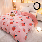 Thick Coral Fleece Double Plush Duvet Cover Pi-Mart