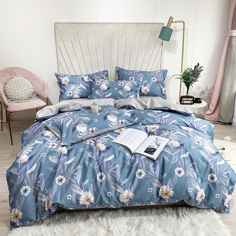 Cotton Digital Printing Bed Sheet Quilt Cover Set Pi-Mart