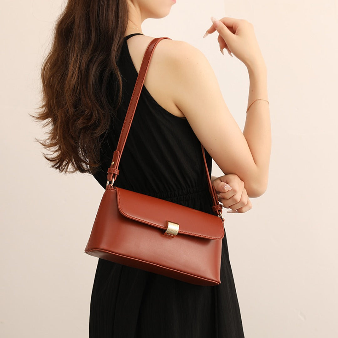 Retro red bag women, summer texture shoulder armpit bag, fashionable shoulder hobo bag small - SJB-DIAMOND ELITES