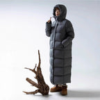 Down Jacket Goose Down Outdoor Thickened Ultra-long Coat Pi-Mart