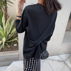 Wrinkled Long Sleeve T-Shirt