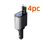 Metal Car Charger 100W Super Fast Charging Car Cigarette Lighter USB And TYPE-C Adapter Pi-Mart