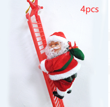 Santa Claus Climbing Ladder Electric Santa Claus Climbing Ladder Pi-Mart