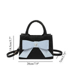 Design sweet and cute bow bag, fashionable versatile small square bag m shoulder tote bag - SJB-DIAMOND ELITES