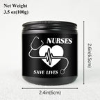Lavender Scented Candle 5.3oz - Perfect Nursing Appreciation Gift for Men & Women, Ideal for Nurse Practitioners, Paramedics, Students - Unique Present for Birthdays, Thanksgiving, Graduation Lootquake LLC