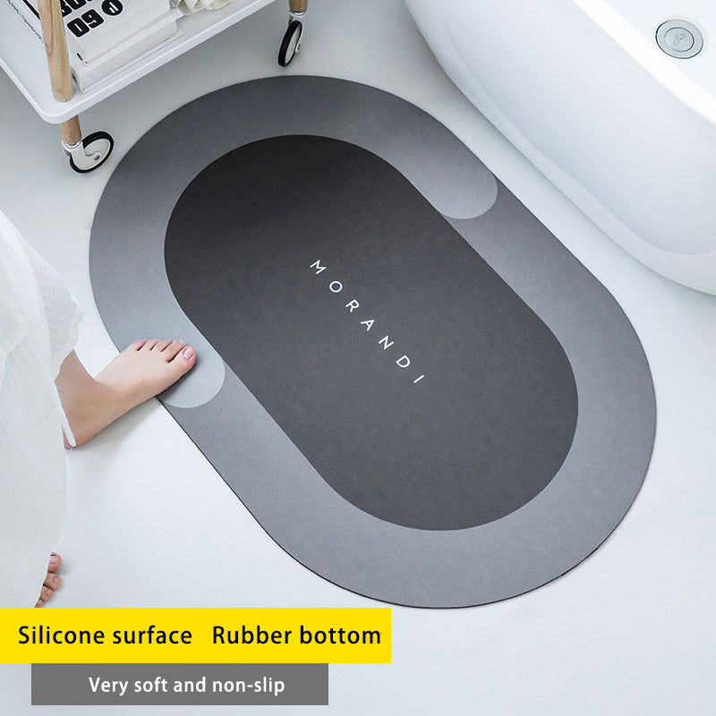 Diatom Mud Absorbent Pad Toilet Floor Mat Soft Non-slip Pi-Mart