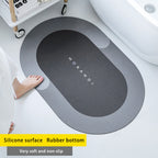 Diatom Mud Absorbent Pad Toilet Floor Mat Soft Non-slip Pi-Mart
