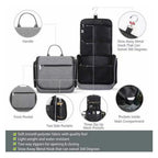 wash bag, storage bag hanging, portable cosmetic bag, wash set travel bag large capacity storage - SJB-DIAMOND ELITES