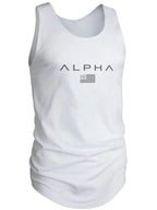 Men's US Flag Round Neck Tank