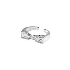 Irregular Texture Letter Open Ring Simple Bracelet
