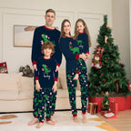 New Dinosaur Letter Print Parent Child Pajama Set Pi-Mart