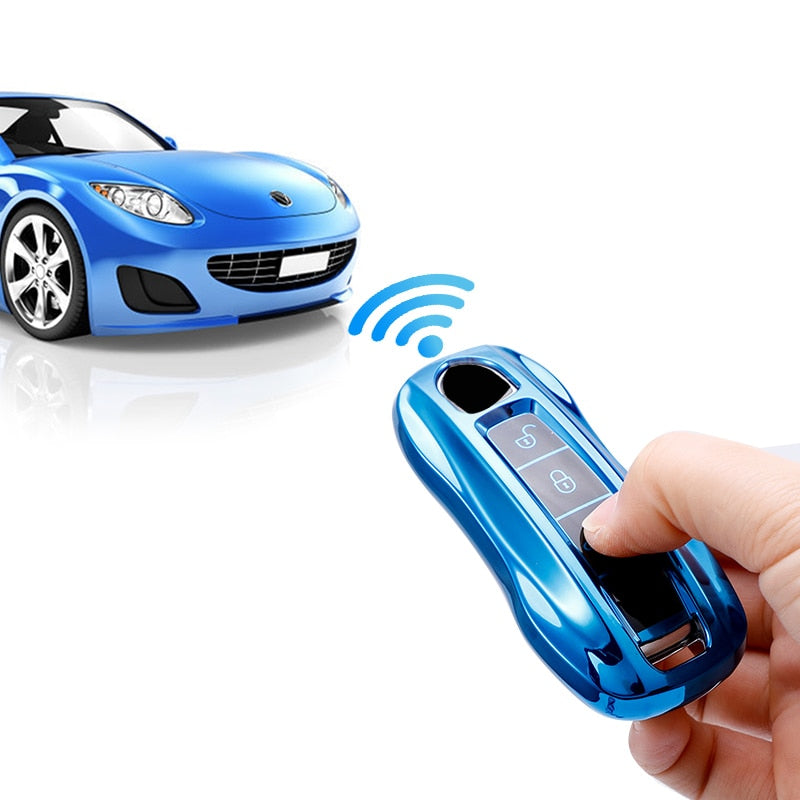 TPU Car Smart Key Case for Porsche - SJB-DIAMOND ELITES