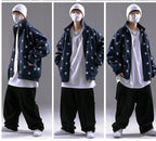 Autumn New Cardigans Star Hoodie Men Loose Pi-Mart