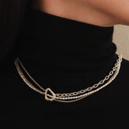 Women's Multi-layer Mix And Match Stitching Pearl Necklace Pi-Mart