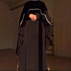 Celestial Rhinestone Cape Abaya | Luxury 2-Piece Set (MA251) Mariam's Collection