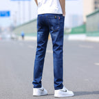 Spring And Summer Denim Trousers Men's Slim Straight Stretch Lootquake LLC