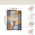 1pc Book Printed Blanket Bookworm, Book Manager, Gift Blanket For Reading Lovers, Home Casual Throw Blanket, Soft Warm Couch Blanket, Bed, Office Lunch Break Blanket, Multi-purpose Blanket For Camping Travel Lootquake LLC
