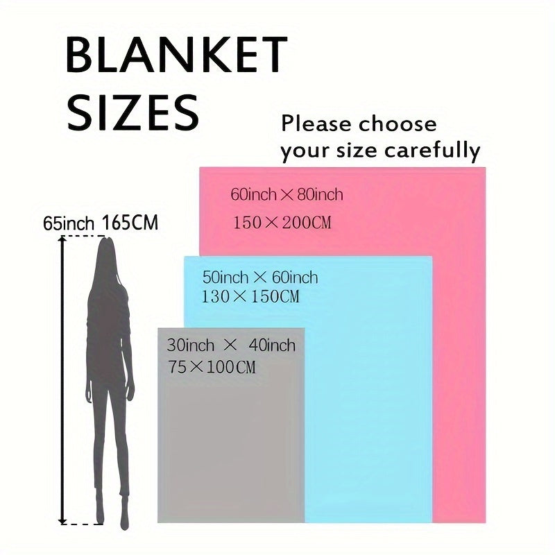 Versatile Soft Flannel Throw Blanket - Perfect Gift for Brother, All-Season Cozy Nap Blanket for Couch, Bed, Office, and Travel - Black
