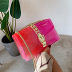 Mini summer transparent jelly bag, candy color silicone color bag, versatile chain small crossbody bag - SJB-DIAMOND ELITES