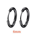 Stainless Steel Minimalist Huggie Hoop Earrings Pi-Mart
