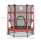 5FT Kids Trampoline with Enclosure Net for Age 3 to 6 Years Pi-Mart