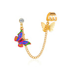 Fantasy Single Colorful Butterfly Earring