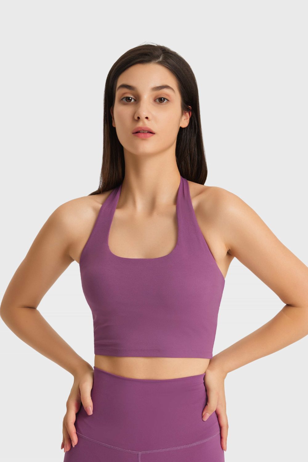 Millennia Breathable Halter Neck Sports Bra THRIXINE