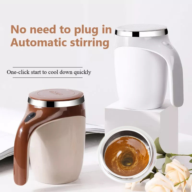 Rechargeable Model Automatic Stirring Cup Coffee Cup High Value Electric Stirring Cup Lazy Milkshake Rotating Magnetic Water Cup Pi-Mart