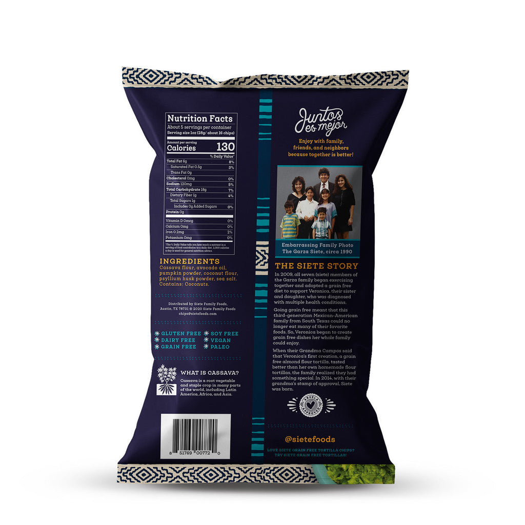 SIETE DIP TORTILLA CHIPS ( 12 X 5 OZ   ) Lootquake LLC
