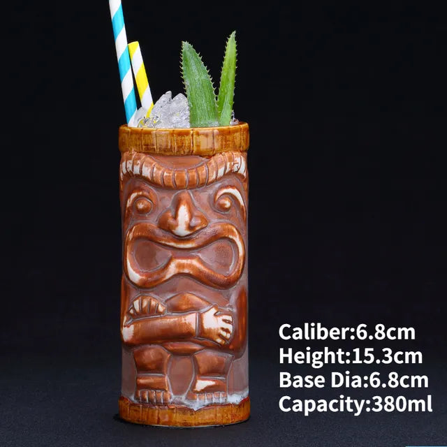 Hawaii Ceramic Tiki Mugs Pi-Mart