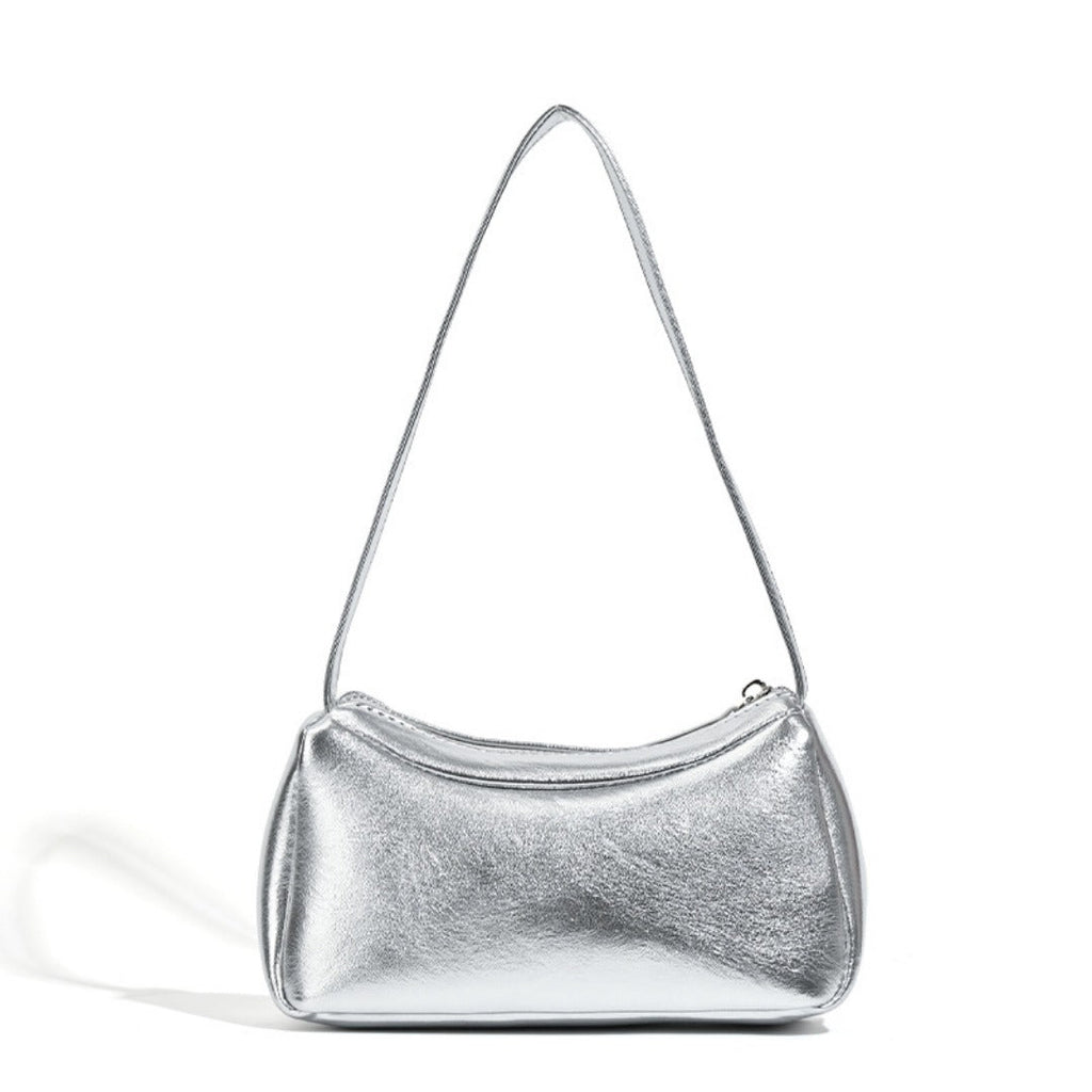 Silver small shoulder bag Design Underarm Bag, Bag Women's Summer Temperament Versatile Shoulder Bag  Hobo Handbag - SJB-DIAMOND ELITES