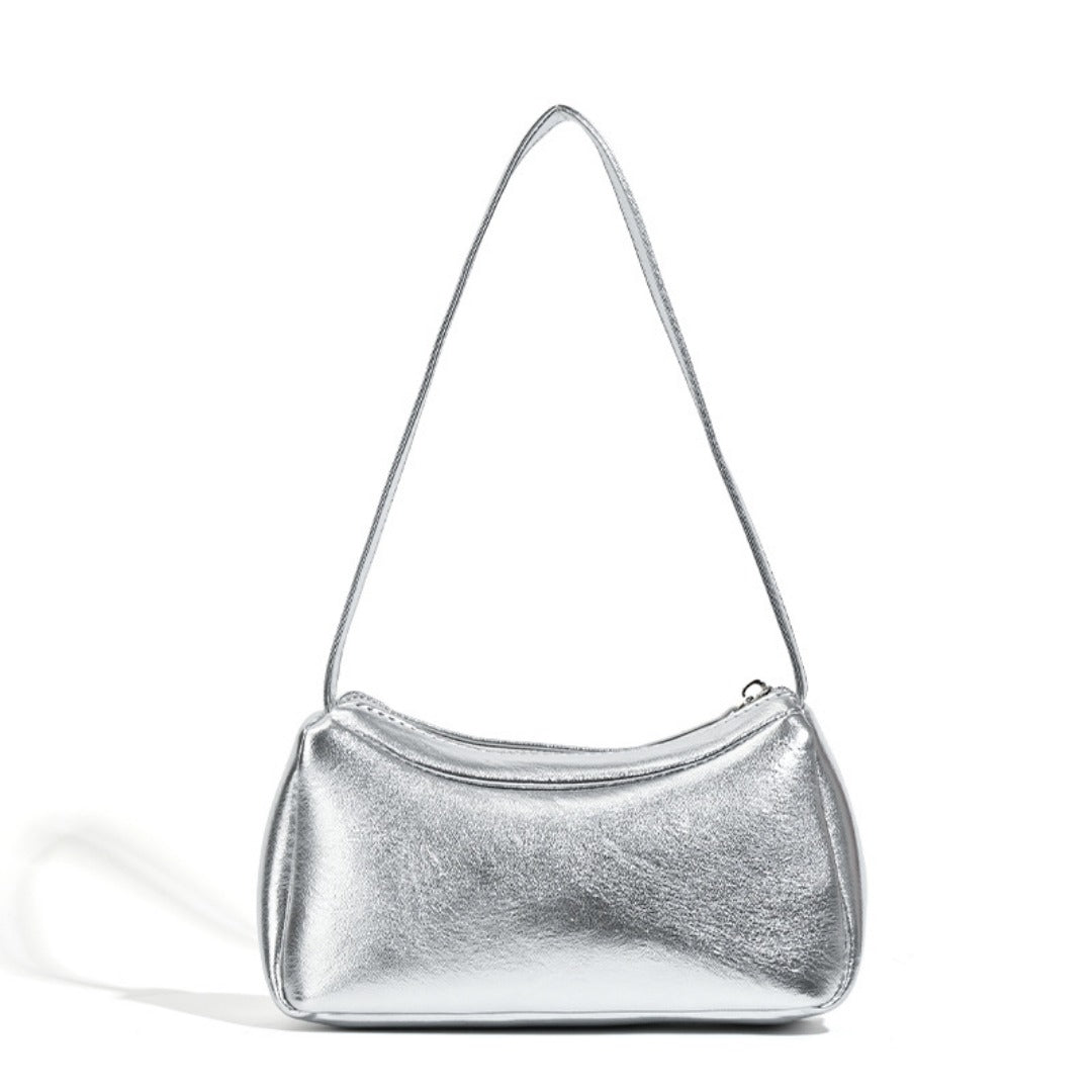 Silver small shoulder bag Design Underarm Bag, Bag Women's Summer Temperament Versatile Shoulder Bag  Hobo Handbag - SJB-DIAMOND ELITES