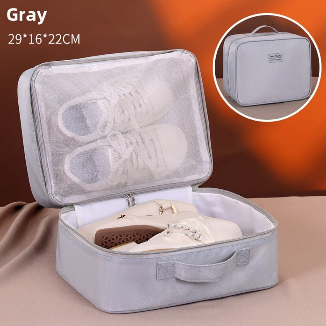 Double-layer partition shoe storage bag, outdoor travel travel supplies shoe bag, sports fitness waterproof shoe storage bag - SJB-DIAMOND ELITES