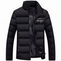 Thick Padded Jacket Stand Up Collar For Slim Fit And Warmth
