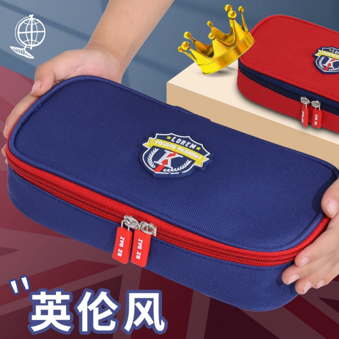 Large capacity multi-layer pencil case, primary school children's stationery box, pencil case, stationery storage bag - SJB-DIAMOND ELITES